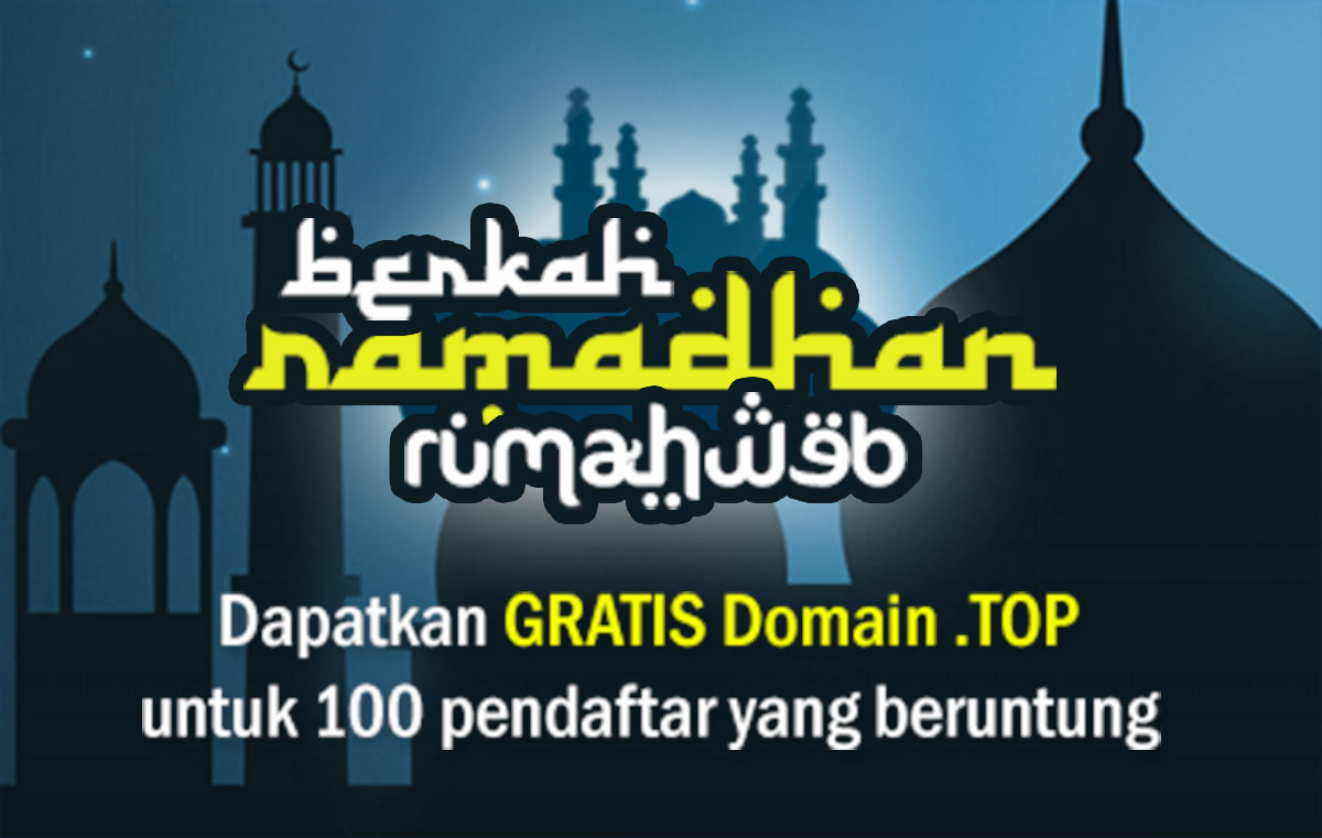 Gratis Domain .TOP Ramadhan 1438 H di Rumahweb