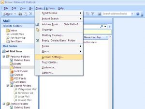 Cara Setting e-mail di Microsoft Office Outlook 2007 