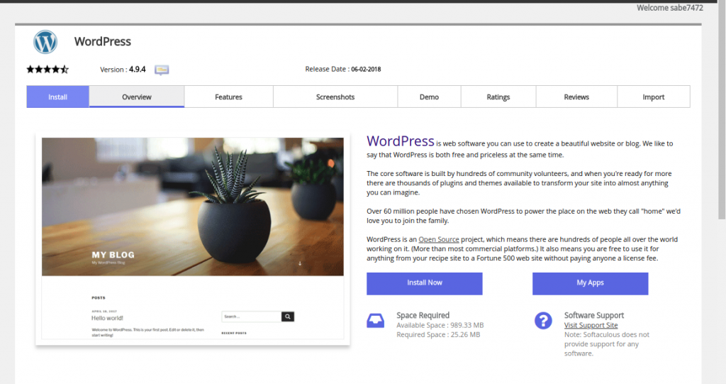 Instalasi WordPress Menggunakan Softaculous  Rumahweb's 