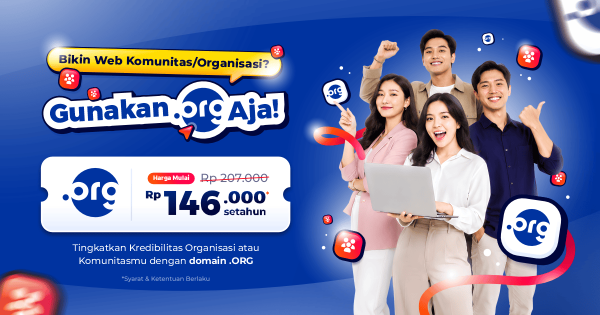 .ORG untuk Kredibilitas Organisasi Anda!