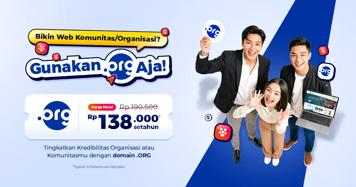 .ORG untuk Kredibilitas Organisasi Anda!