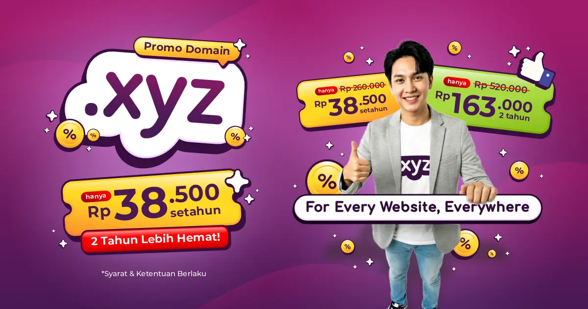 XYZ: Identitas Digital Tanpa Batas mulai Rp 38.500!